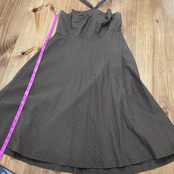J Crew Halter Dress Brown size 12 - Picture 5 of 5